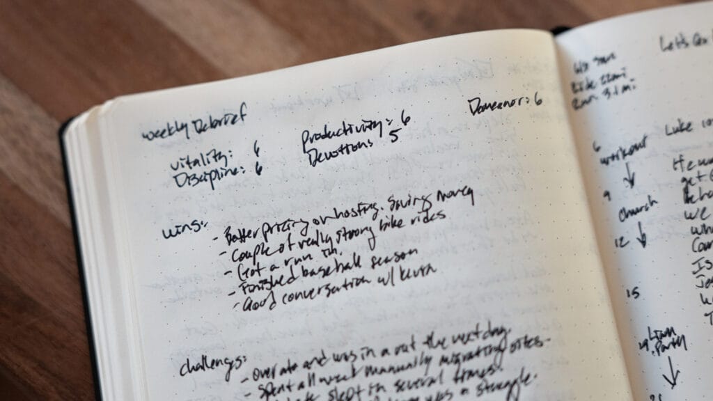 weekly debrief update