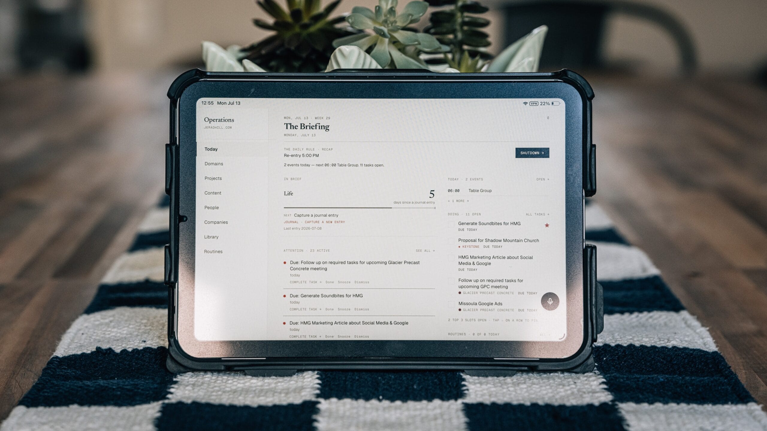 Projects Tasks Custom Claude Code App 1