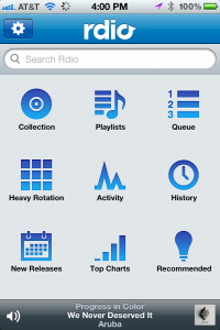 Rdio for iPhone