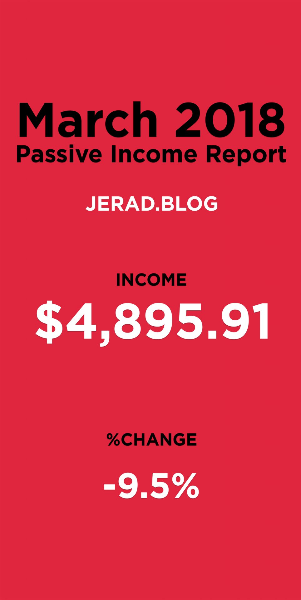 March 2018 Passive Income Report